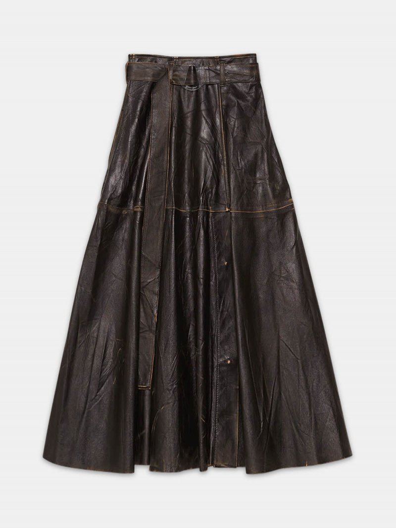 Akemi leather skirt