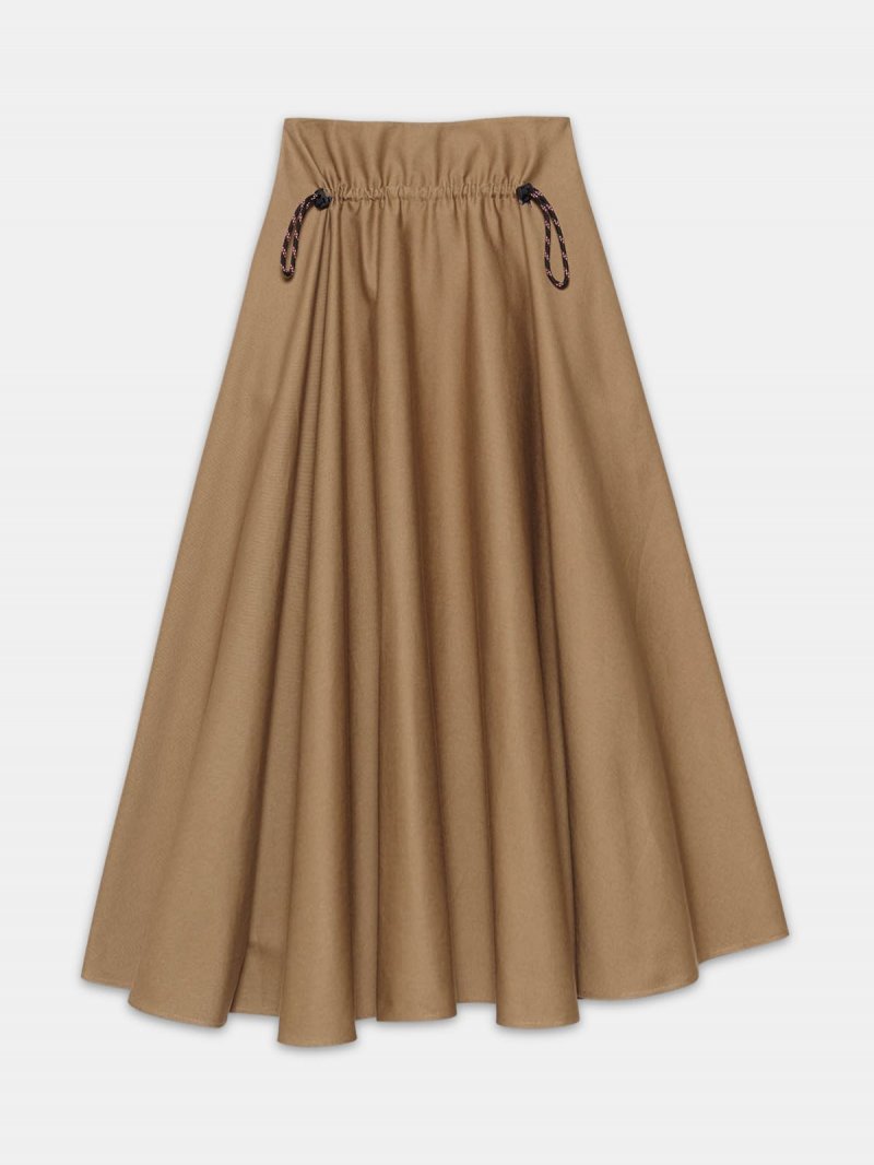 Ayame skirt in taupe cotton